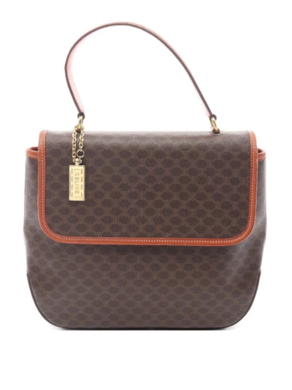 Celine Triomphe Macadam canvas handbag vintage repaired